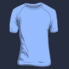 Couleur Carolina blue t-shirt Gildan 5000